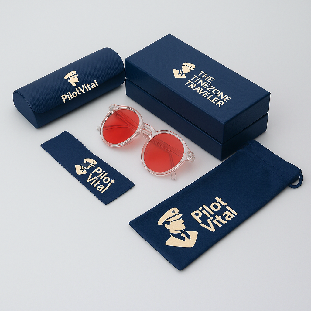 PilotVital Red-Light Sleep Glasses