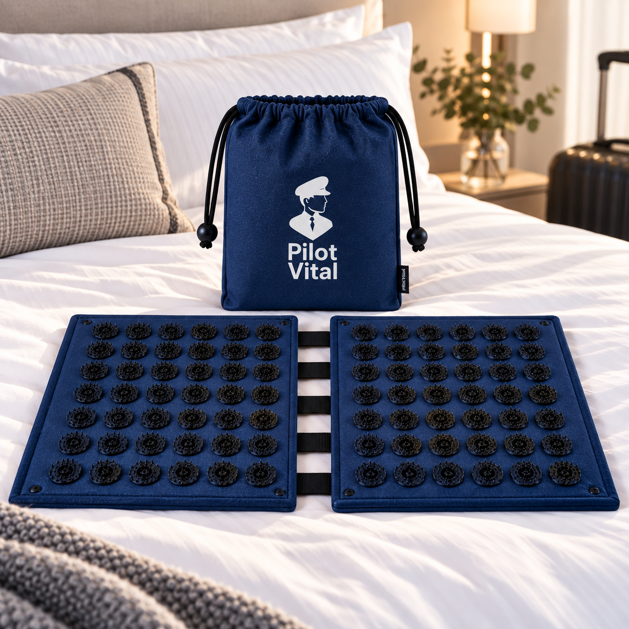 PilotVital Travel Acupressure Mat